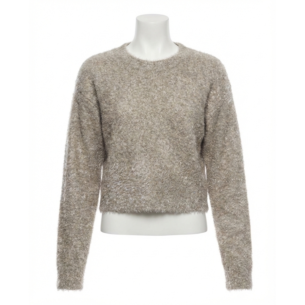 NEW Z SUPPLY tinseltown boyfriend sweater in silver